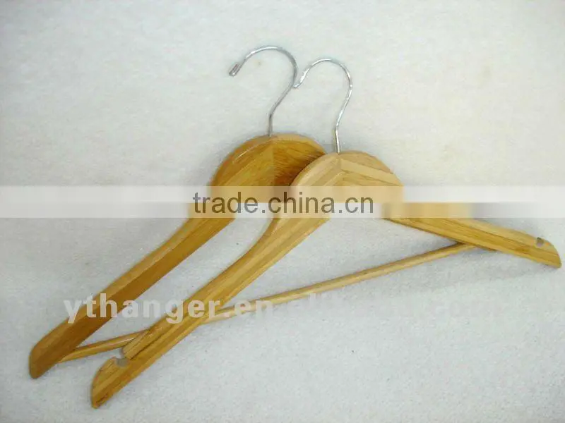 Bamboo wooden shirt hanger