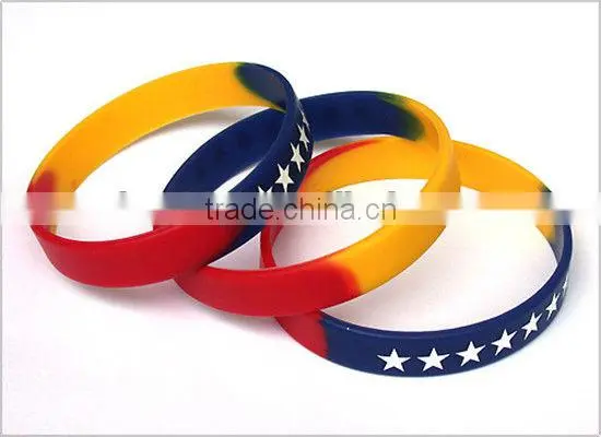 fancy silicone bracelet key ring hot selling