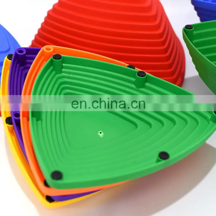 kindergarten plastic unicorn shapes connecting toys Large children game set training balance toy plastic balancing step stone
