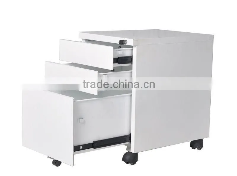 (DL-M1 ) Office storage steel metal mobile pedestal file cabinet on castors with 3 drawer 2 box 1 file -workplace organization
