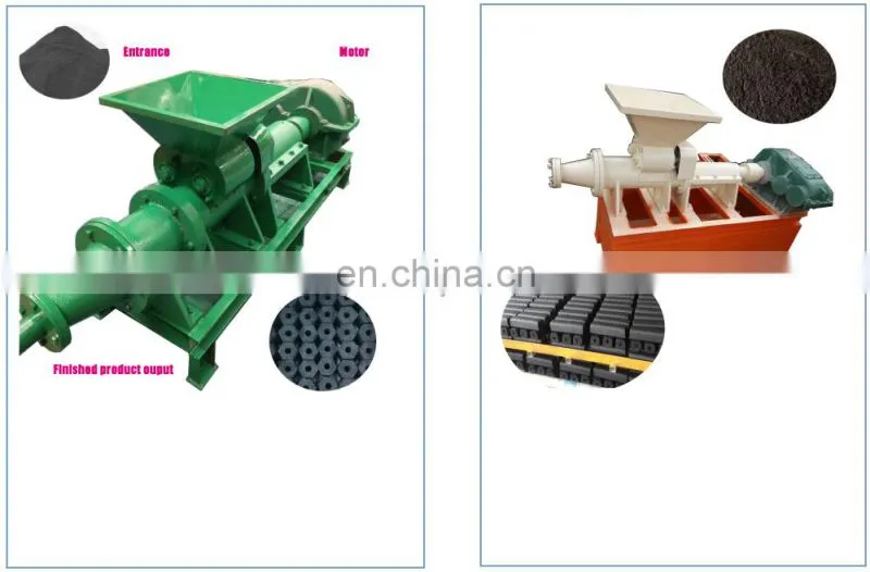 Runxiang Hot Sale Charcoal Coal Fine Dust Power Screw Briquette Machine Product Line
