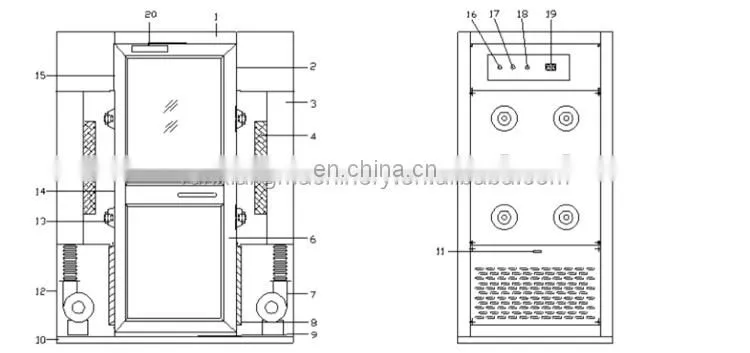 Good Price High Efficiency Air Shower Room Surrounded Air Flow Cleanroom