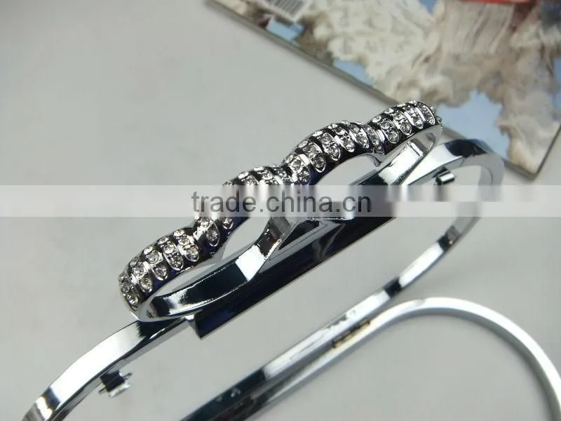 shiny oval metals box frame crystal frame