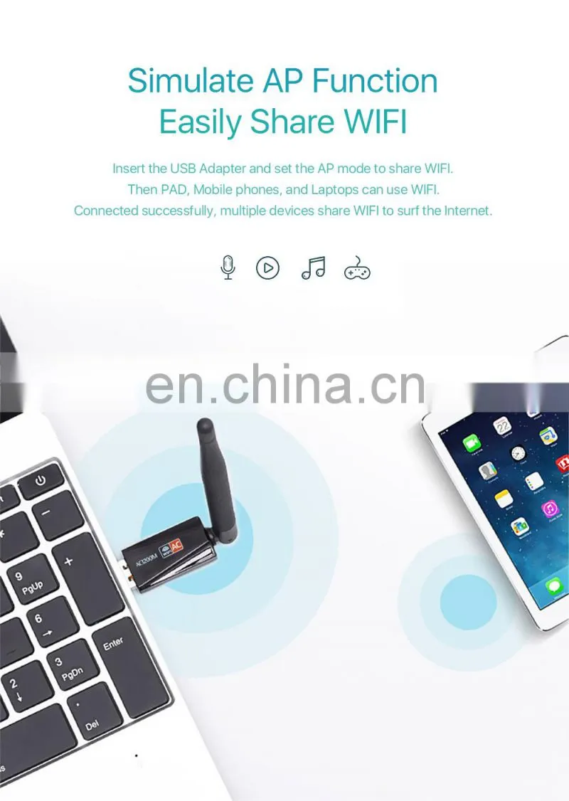 Lyngou LG518 High Quality Mini USB Wifi Adapter Antenna PC USB Wi-fi Receiver Wireless Network Card