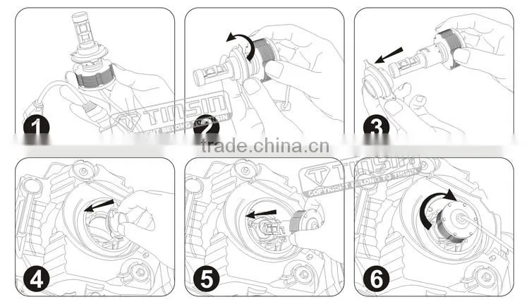 H13 LED Lamp Type and 12-24V/DC Voltage car led headlight