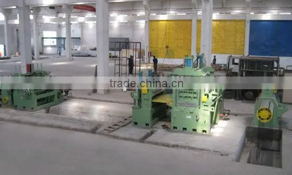 Iron coil shearing line