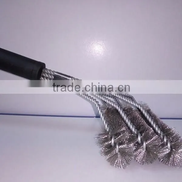 2016 New revolution BBQ Grill Brush 3sided Barbecue Grill Cleaning Brush oven Barbecue Grill Cleaner