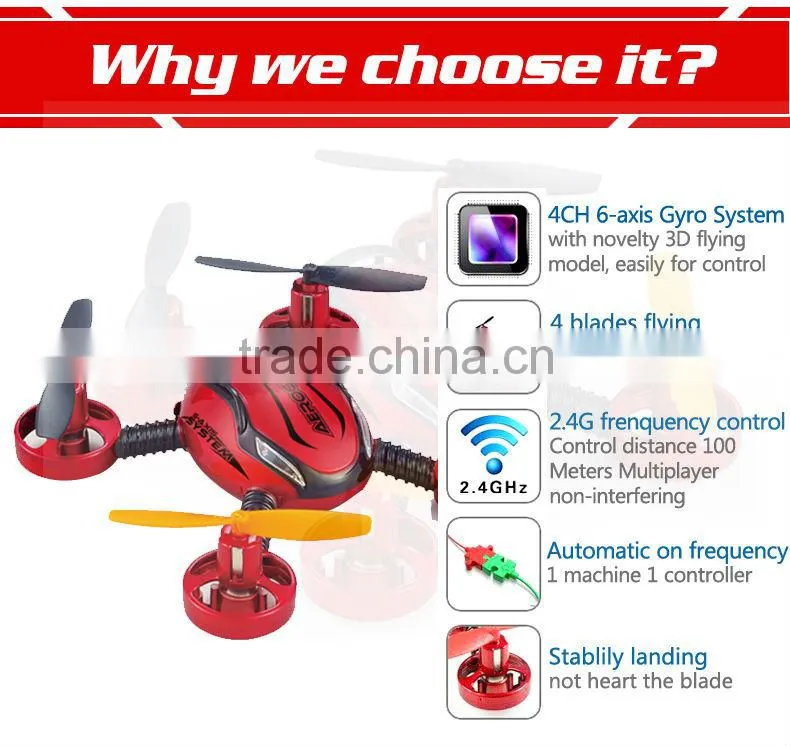 4CH 2.4G mini 4-Aexs Aerocraft With Video Camera 5 LED Lights jxd RC toys