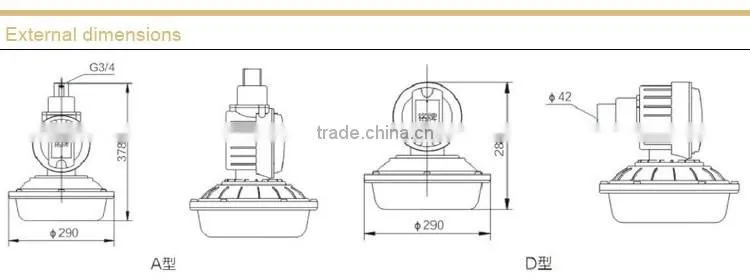 SBD1106 Energy Saving Explosion proof Light without Maintenance