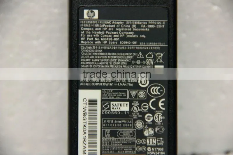 90W laptop adapter 19V 4.74A 7.4mm 5.0mm connector FOR hp Pavilion DV3 Notebook adapter