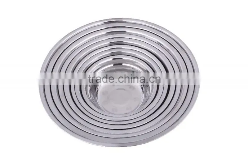 Cheap price kitchen tableware mixing bowls set deep food container matel bowls mixing bowl stainless steel