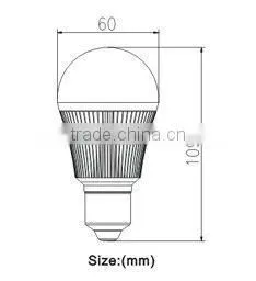 UL approved led e27 5w hot selling 2013