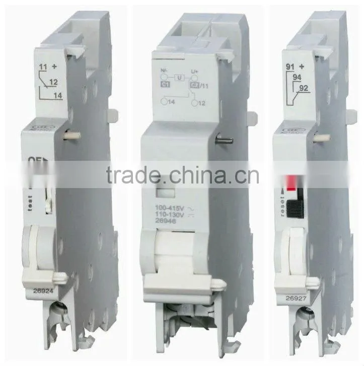of auxiliary contact, sd alarm contact,mx+of shunt tripping device