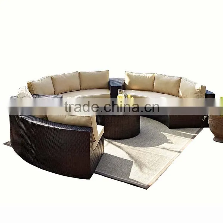 Outdoor Rattan Garden Terrace Furniture Leisure Round Wholesale Rattan Wicker Furniture