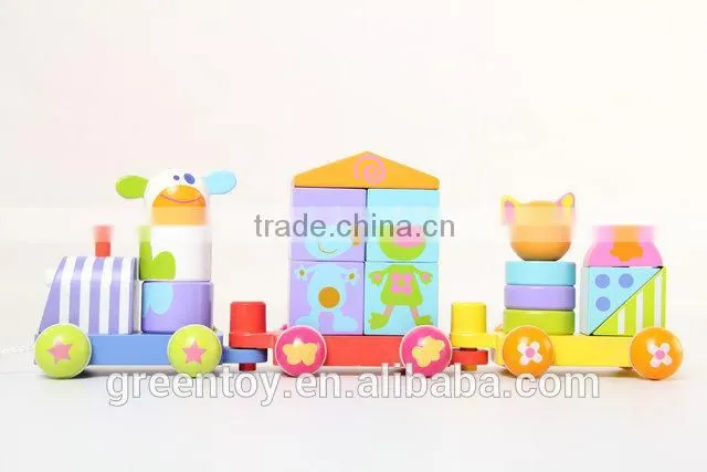 kids toy wood blocks building toy