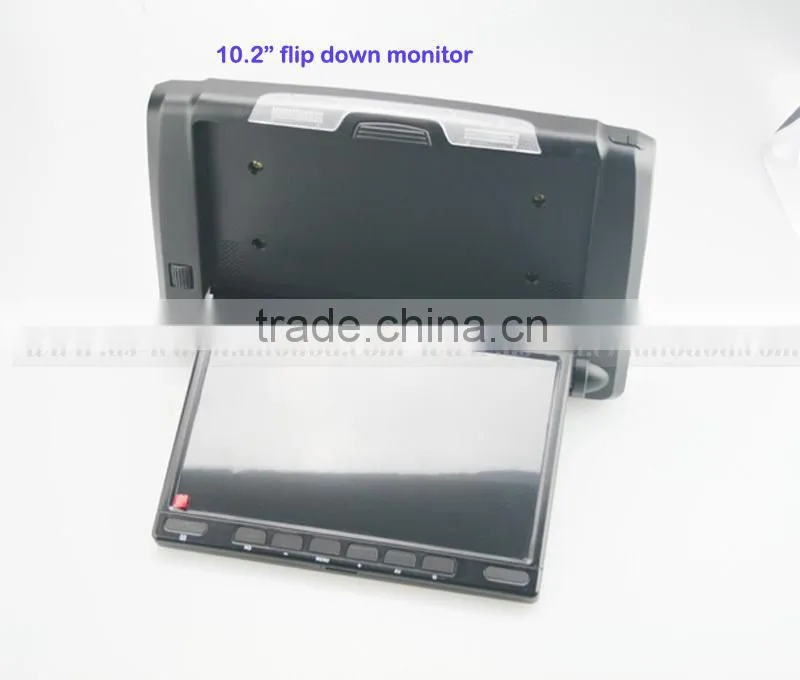 10.2 inch roof monitor new small size design /car flip down lcd monitor