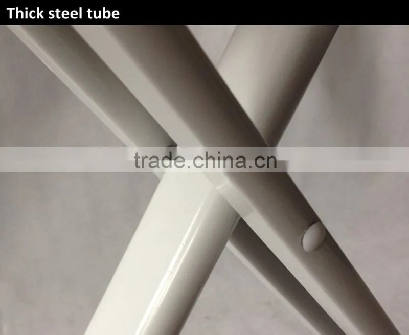 High quality Oval shape Steel tube stand Adjustable Folding Mesh top Ironing board