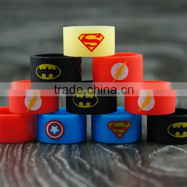 2015 new design Best selling products silicone vape band for eicg atomizer, tank mod, silicone vape band for christmas stocking
