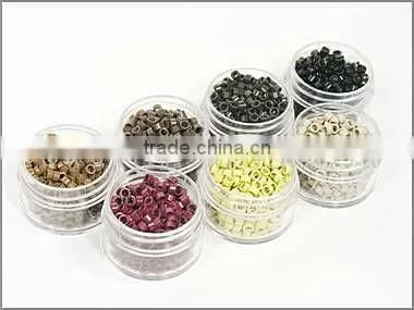 china hair products Hair extension apply micro rings,silicon micro ring,copper micro ring