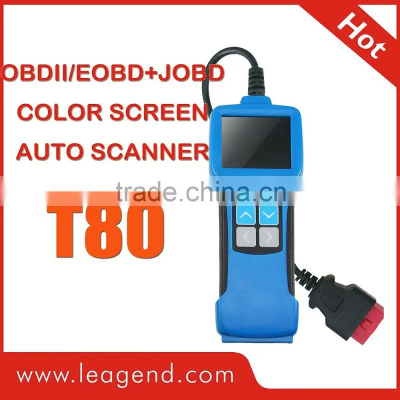 JOBD/OBD2/EOBD color-screen Asian car Diagnostic Tool/ auto scanner T80-review live data and datastream graph