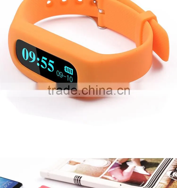 Bluetooth earphone type dismountable smart bracelet with OLED display