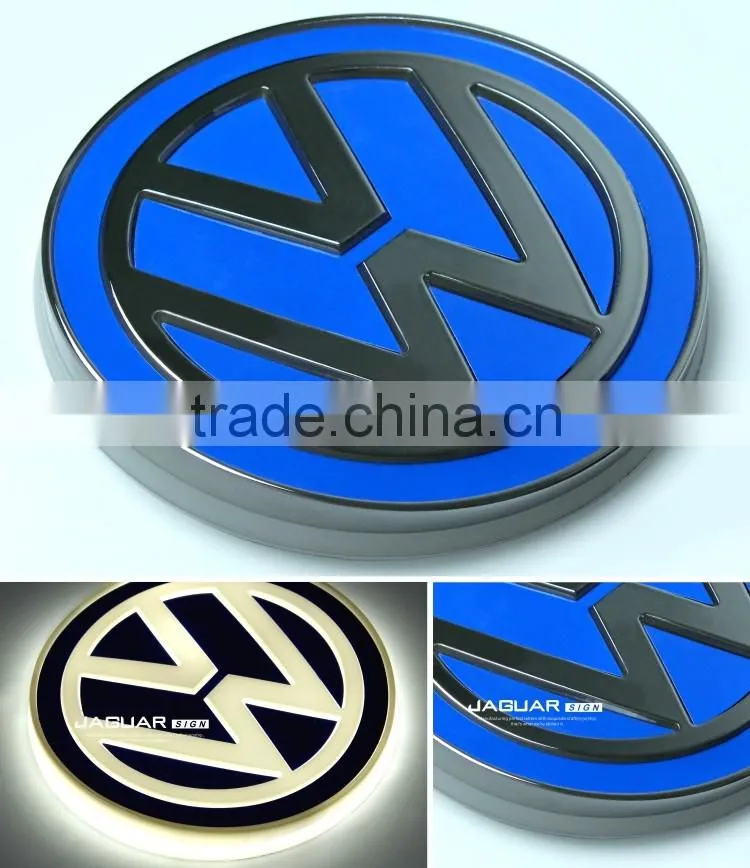 2016 custom design innovative led lighting sticker car brands logo sign
