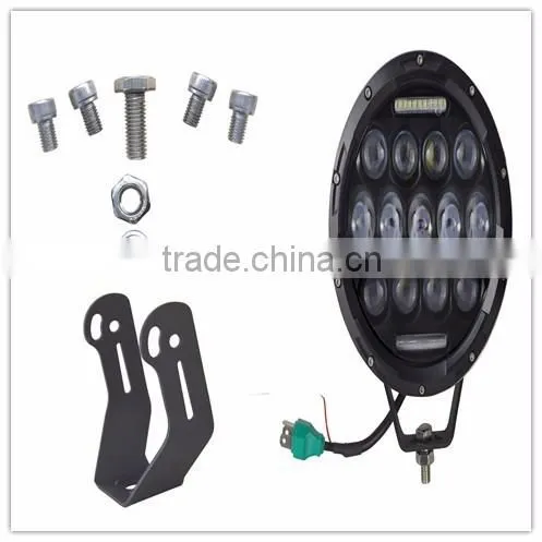 New arrival and Smart design 78W 7 inch round led headlight 12v 24v for Jeep vehicles