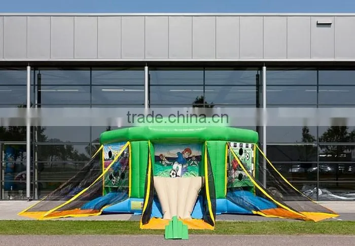 Customize soccer carnival game,soccer goal post toss game,inflatable football goal