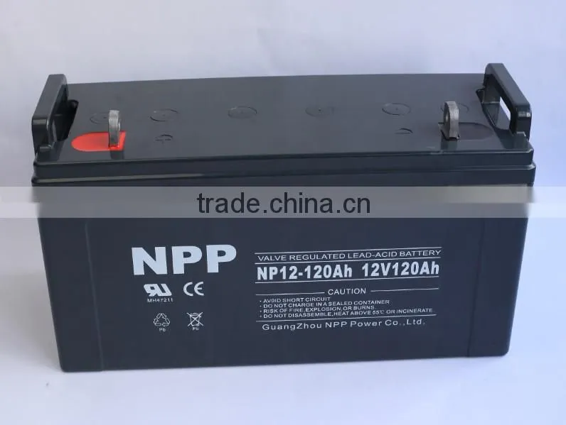 12v120ah made in China off grid solar system battery
