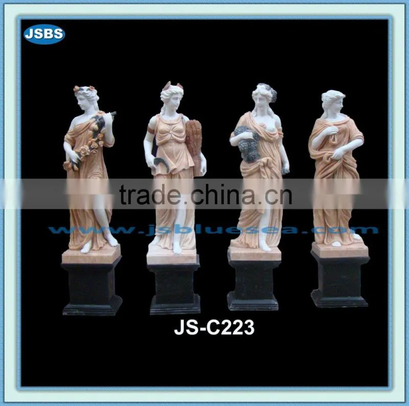 garden decorative four seasons marble statues