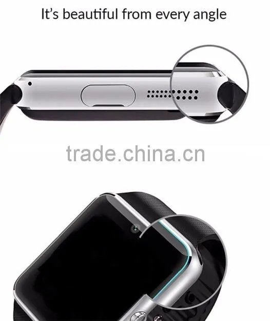 2016 Wholesale Top selling GT08 Smart Watch with SIM Card ,MTK 6260A IOS Bluetooth Smart Watch GT08 VS DZ09 Android Smart Watch
