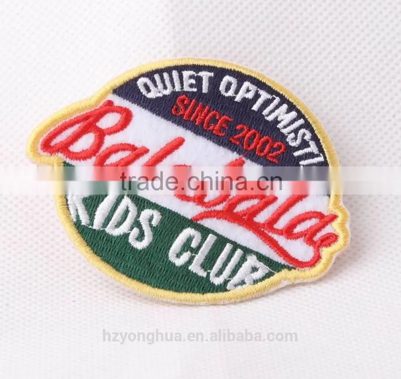 2015 Professional custom large 3d embroidered patch
