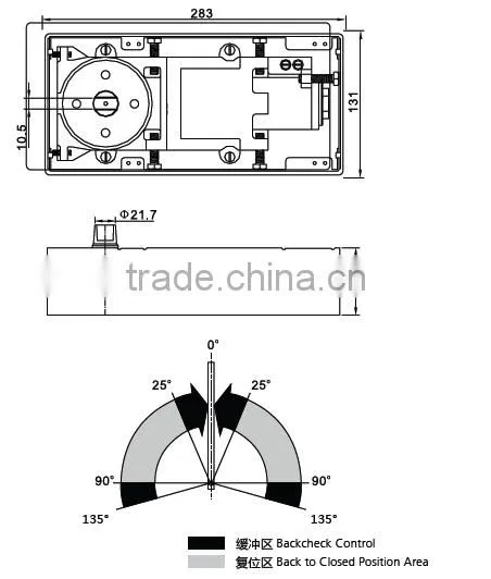 Adjusting concealed floor spring / double cylinder hydraulic floor hinge/double action door closer(DL-730)