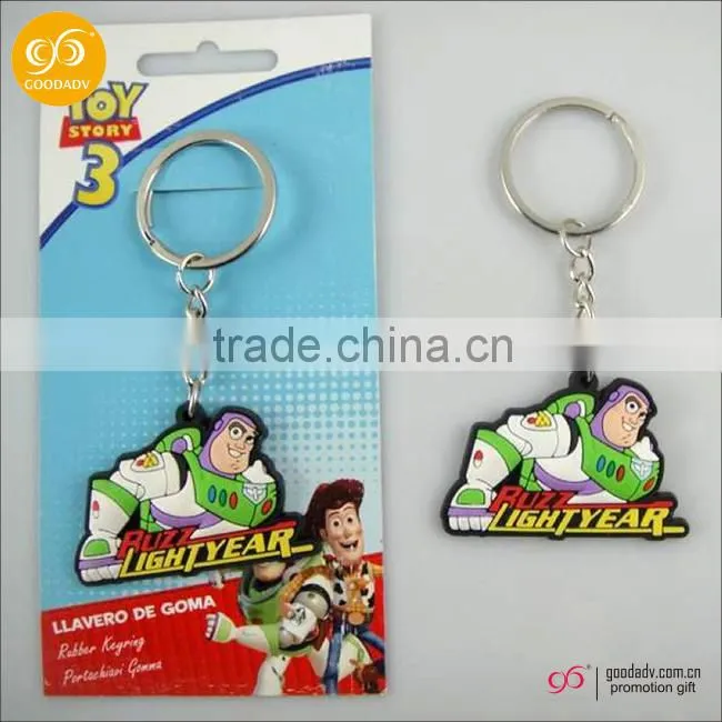 Souvenir printed customized custom 3d key chain