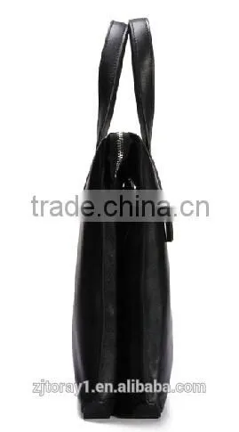 Black Wholesale Leather Briefcase Security Briefcase With Secret Compartment