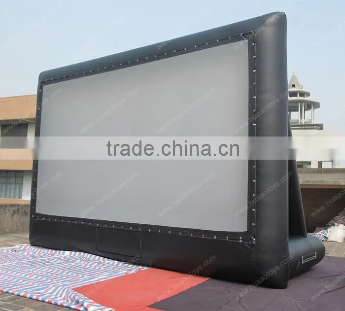 rear projection tv outdoor cinema inflatable movie screen for sale