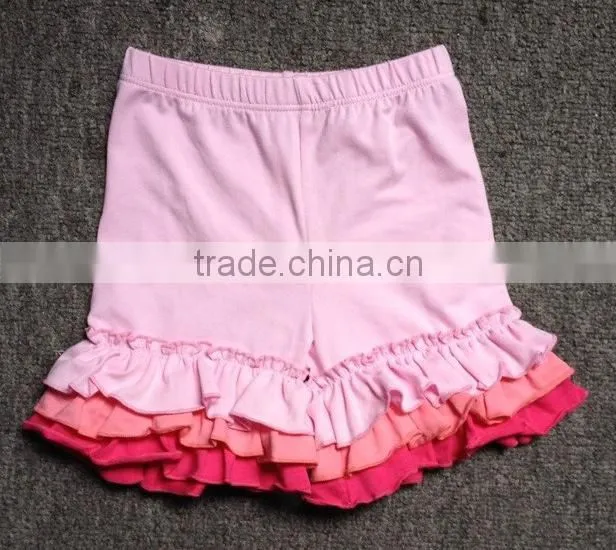 2015 Adorable USA kids 100%Cotton ruffle pants continuous Fashion