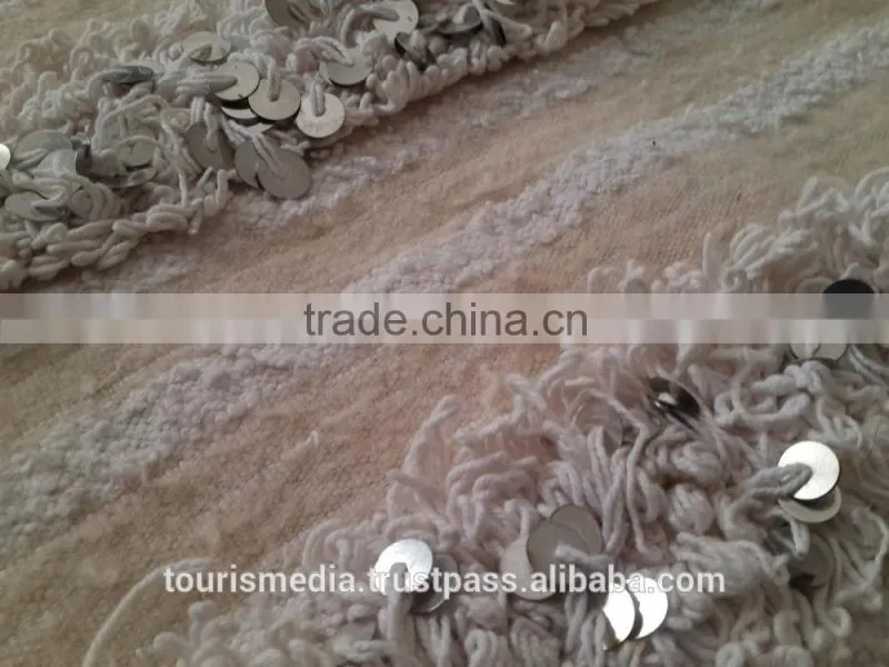 Vintage Moroccan wedding blanket 220cm x 126cm wholesale of handira