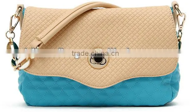 New attractive ladies pu bags with metal parts, nice and fashion pu bags for lady
