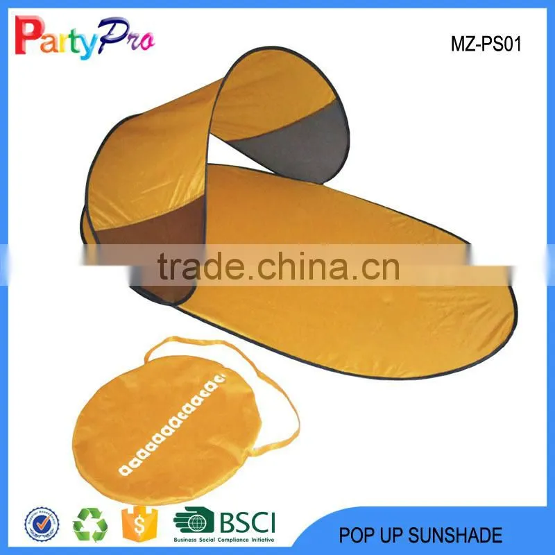 New Product 2015 China OEM POP UP Beach Mat With Sun Shade