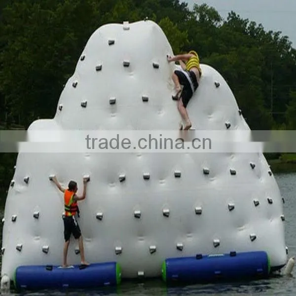 popular iceberg inflatable clmbing game ,climbing wall game on water
