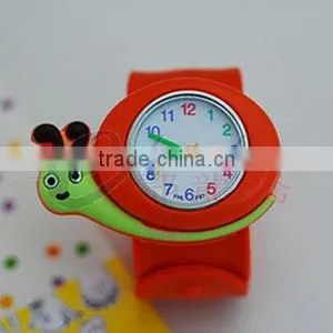 2014 new products for cheap silicon cartoon watch for custom, promotion silicone slap watches