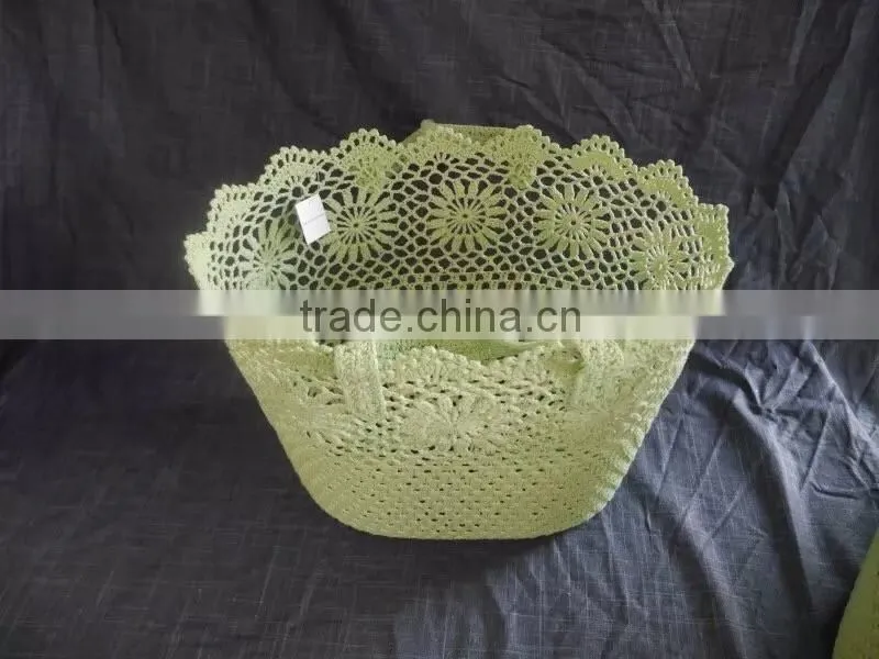 Manufacturers selling handmade cotton simple fashion hook flower hand basket