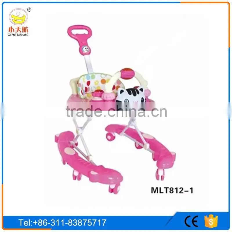Factory direcly sell cheap price new model rotating baby trolley walker