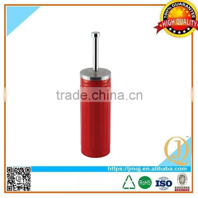 Stair lid red color coated toilet brush holder