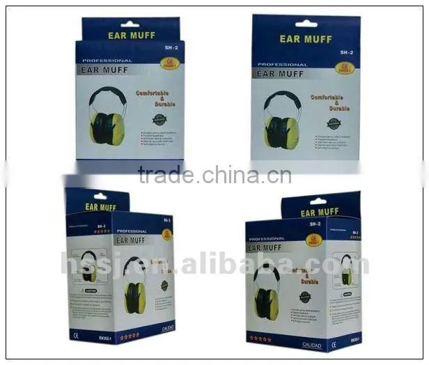 2016 hot selling CE ear muffs 29db soft foam cushions CE soundproof aviation earmuffs for sale