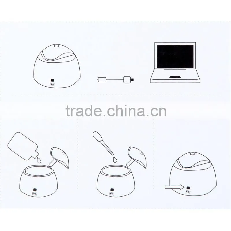 Portable Mini USB Humidifier Air Purifier Aroma Steam Diffuser
