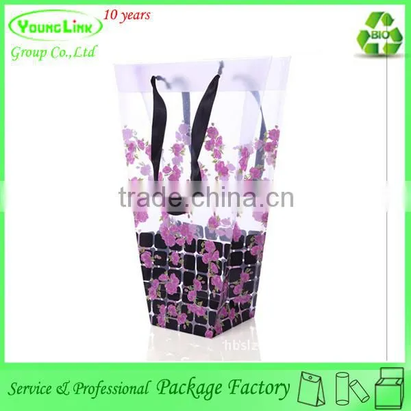 Professional Fashion Customized plastic soft loop handle bag for clothing