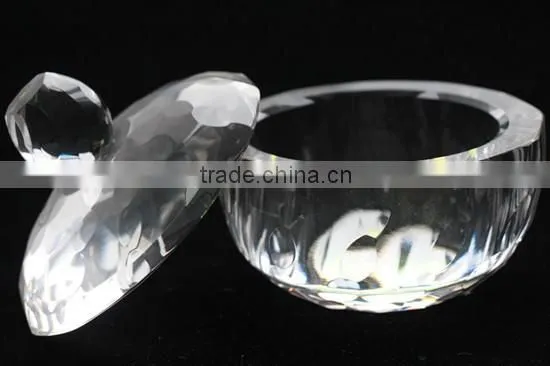 Unique Crystal Glass Sugar Bowl with Lit sugar stock