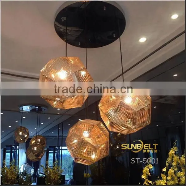 ST-5001 Sunbelt Engraved stainless steel wholesale pendant light,copper pendant light,gold pendant light.
